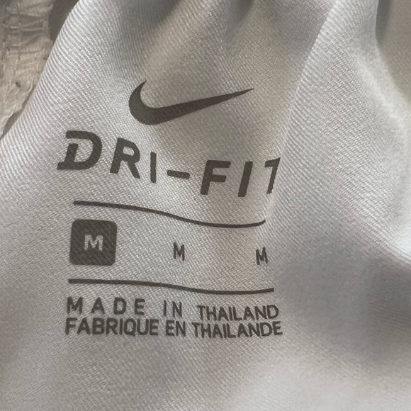 Women's Nike Running Walking Race Sportswear White Shorts Dri - Fit Swim Trunks - Picture 4 of 4